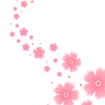 樱花飞散装饰花朵花瓣桃花
