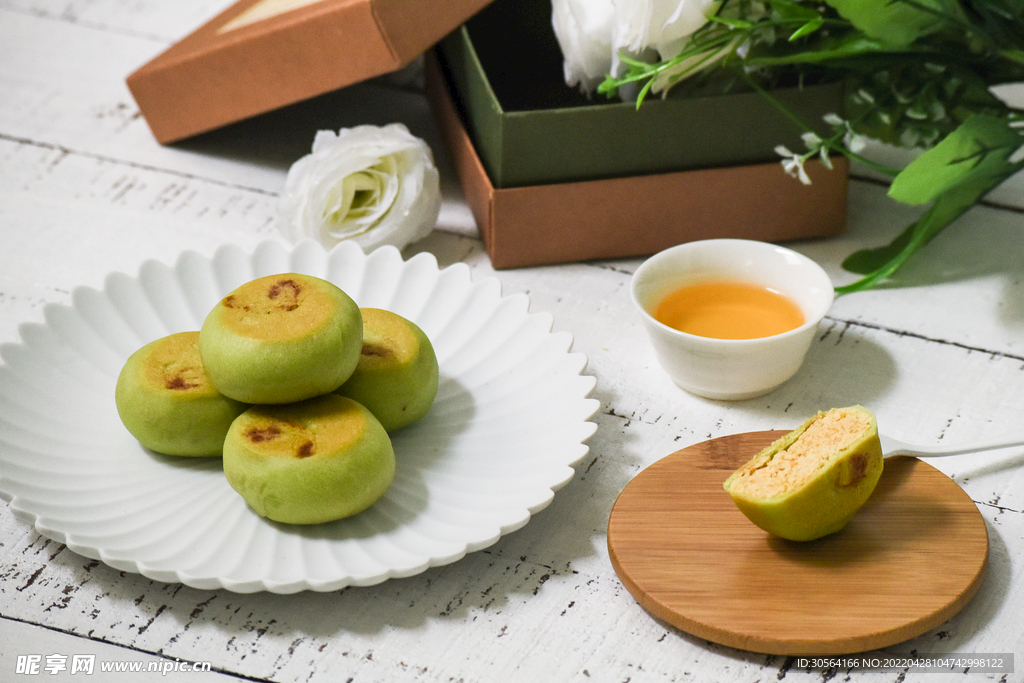 抹茶脆皮甜品