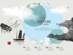 中式山水古典海报