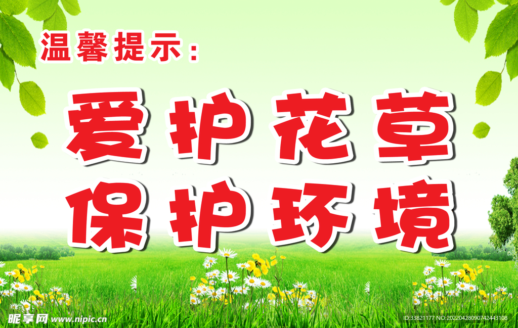 爱护花草