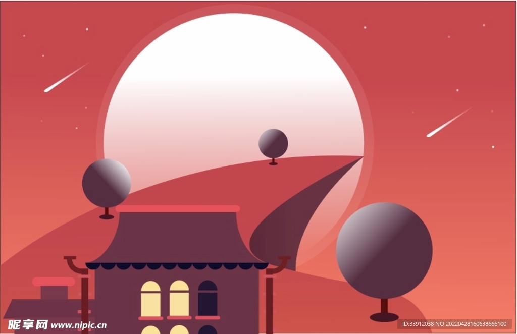 意境圆形矩形渐变吸管工具