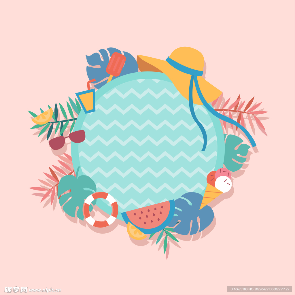 夏日海报背景