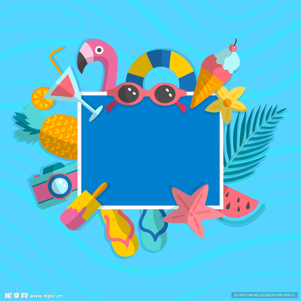 夏日海报背景