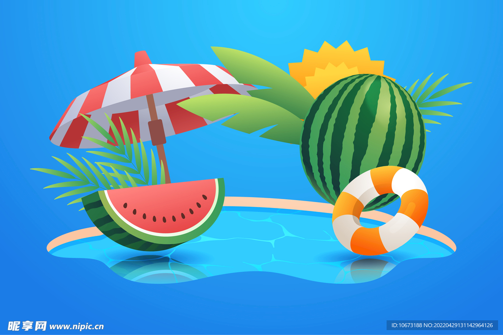 夏日海报背景