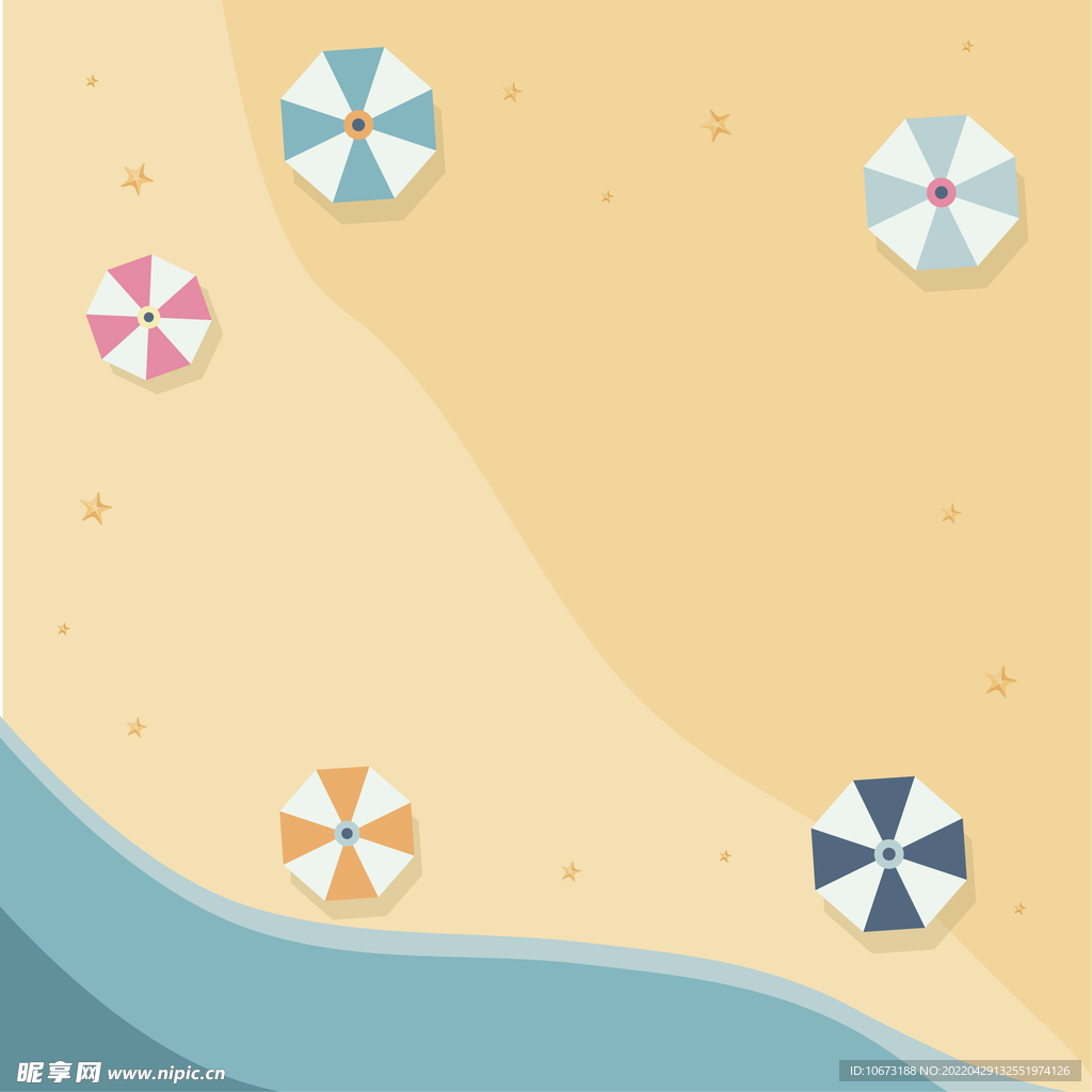 海滩顶视图 