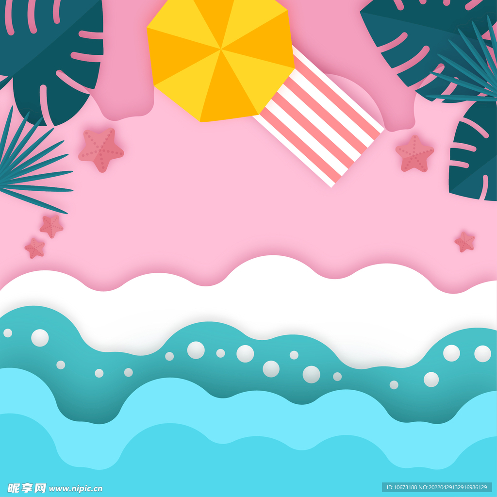 沙滩俯瞰图 