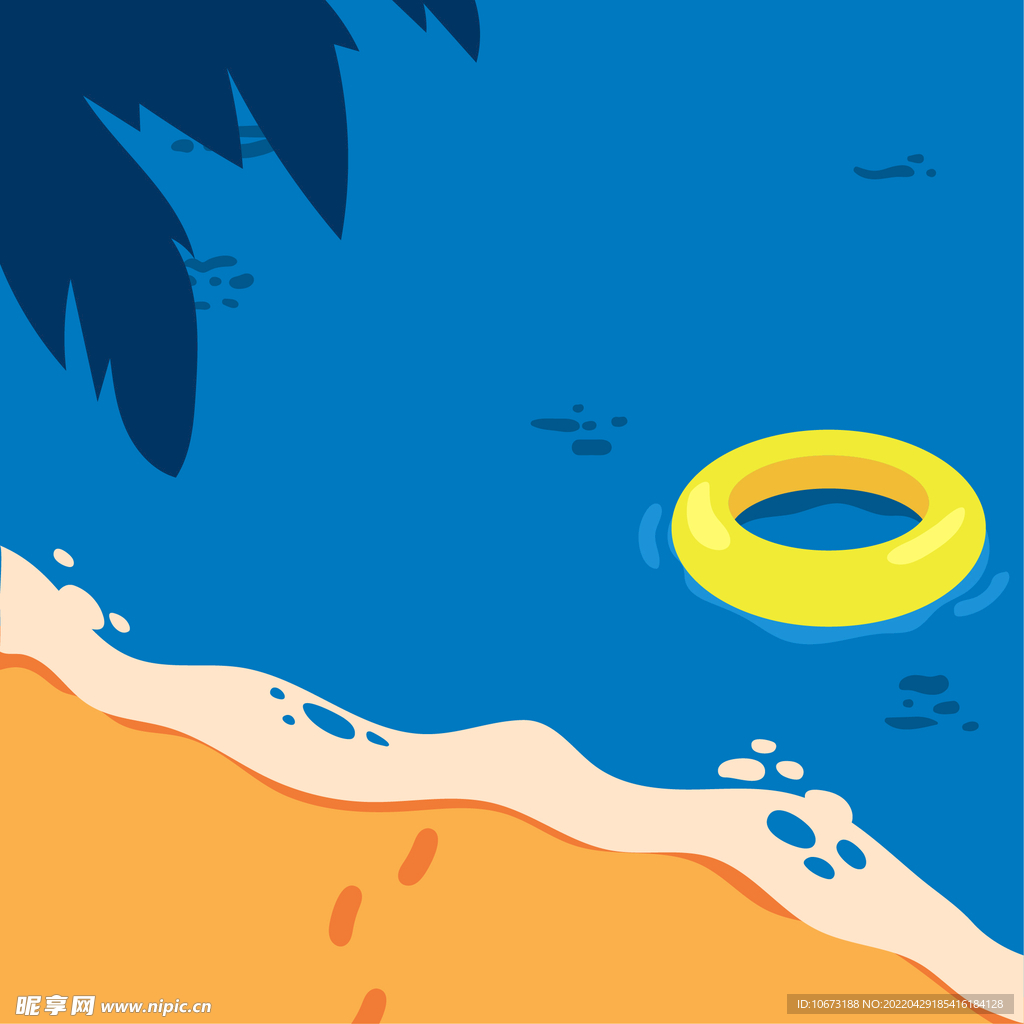 夏日沙滩背景