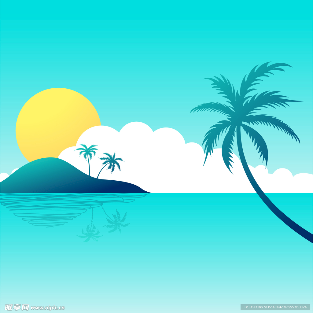 夏日海报背景