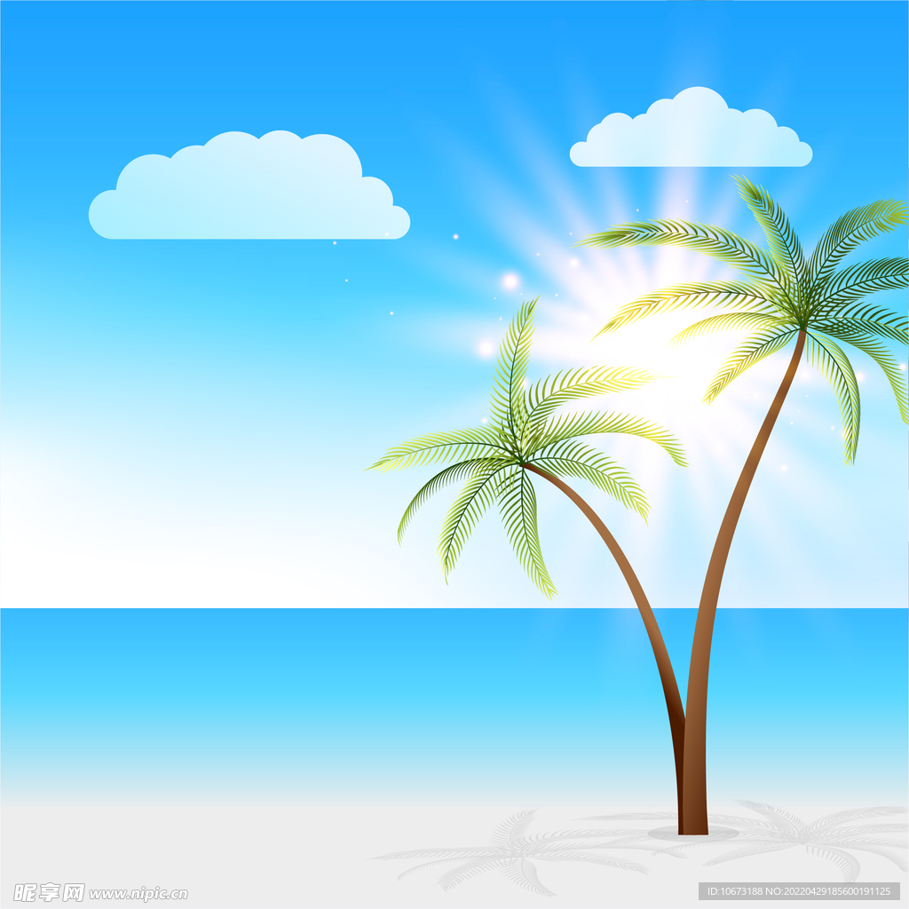 夏日海报背景 
