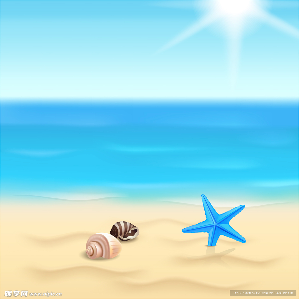 夏日海报背景 