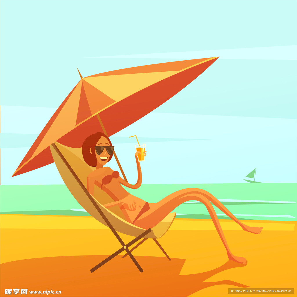 夏日海报背景