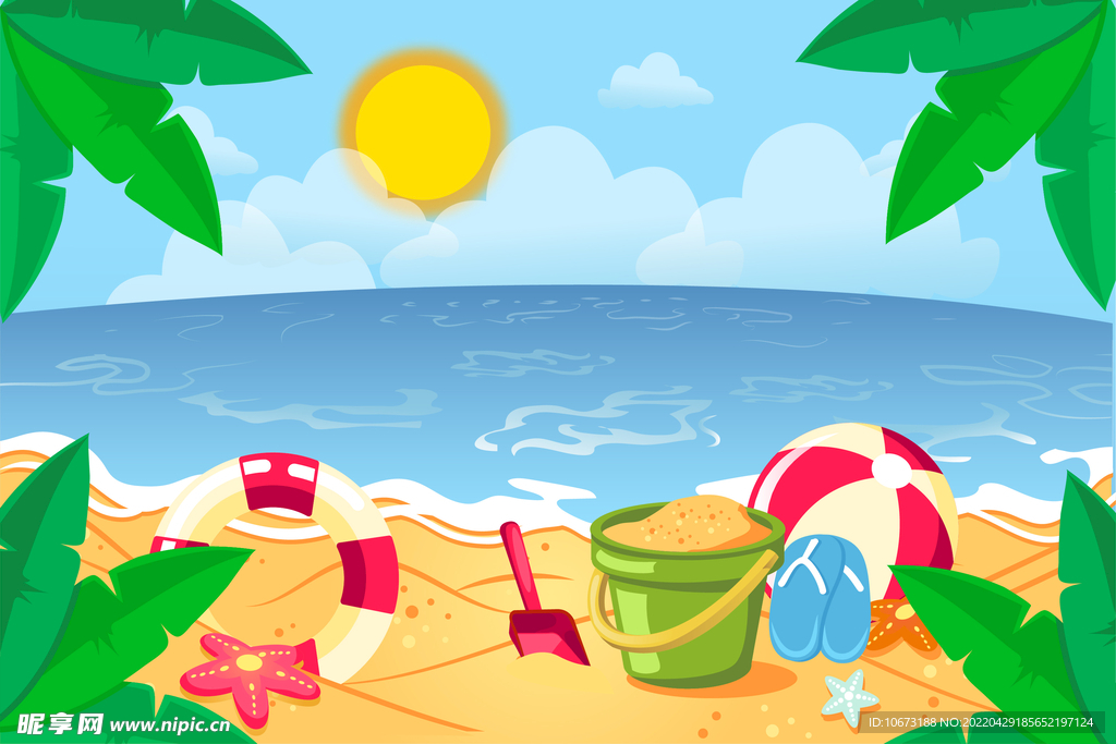 夏日海报背景