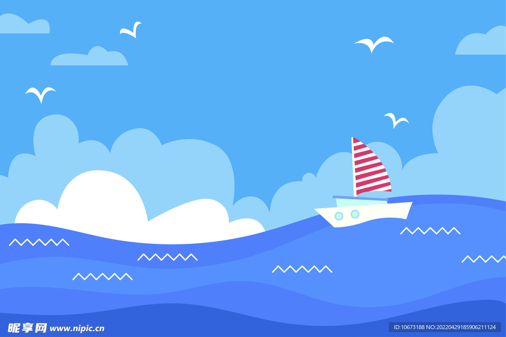 夏日沙滩背景