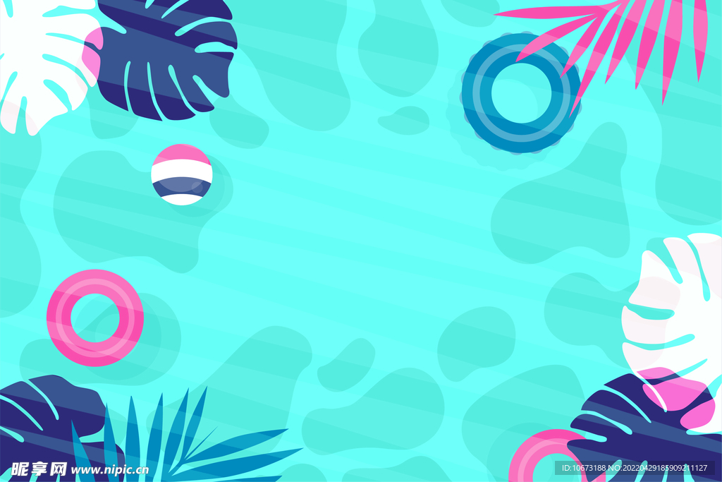 夏日沙滩背景