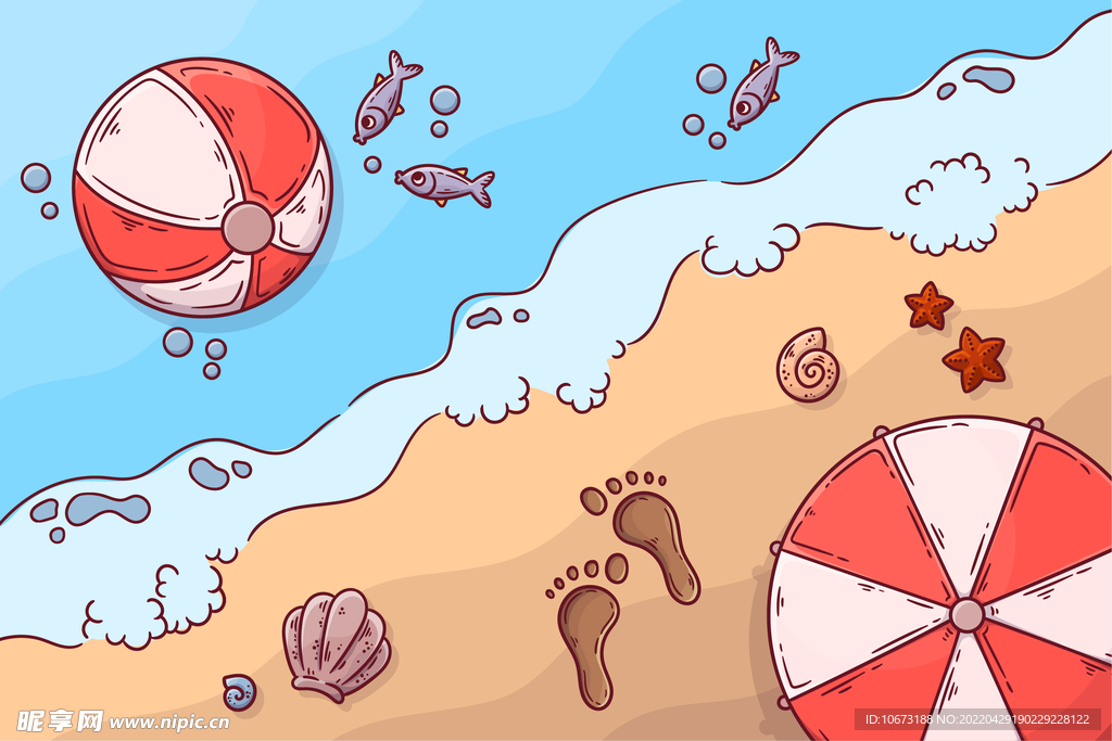 夏日风光背景