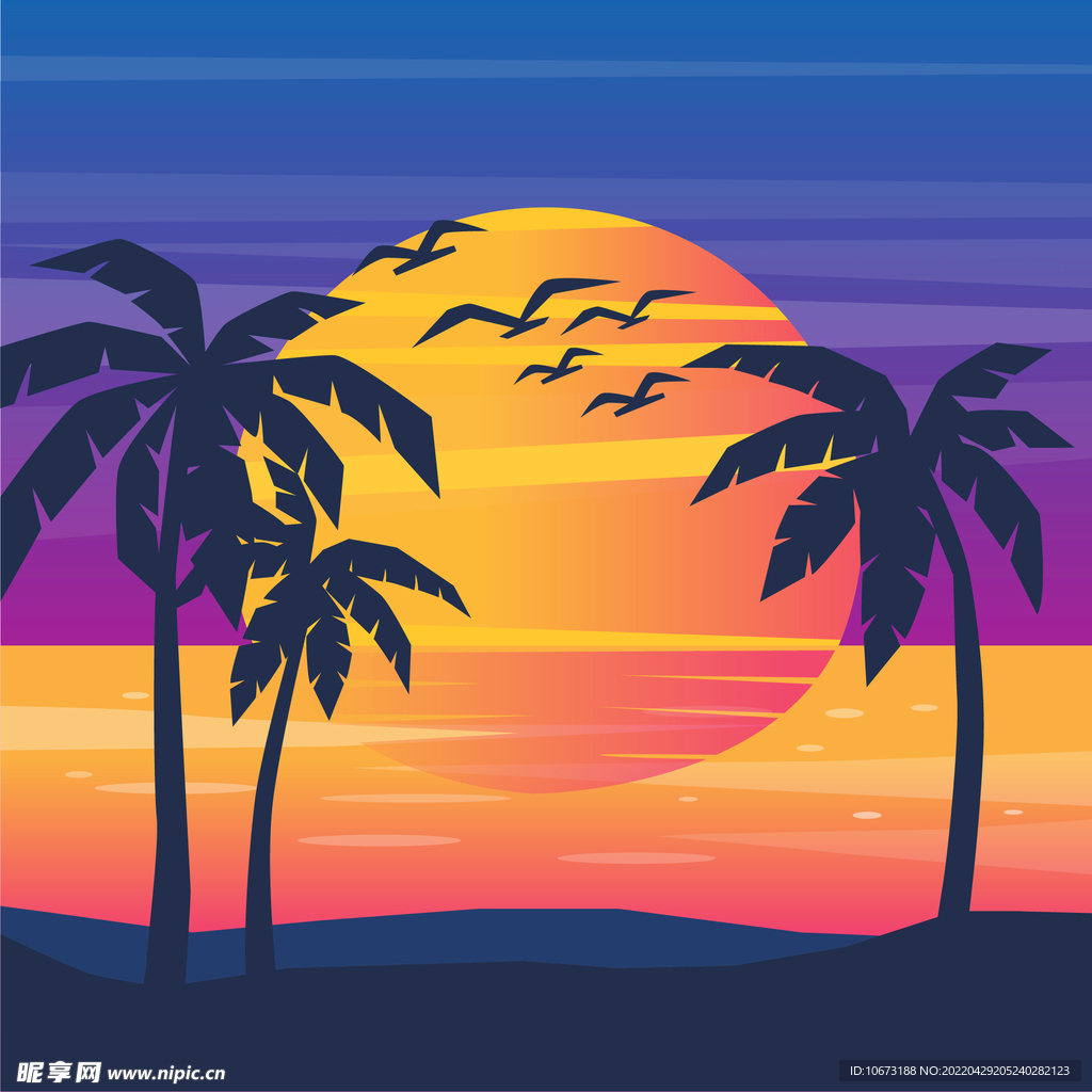 日出日落风景 