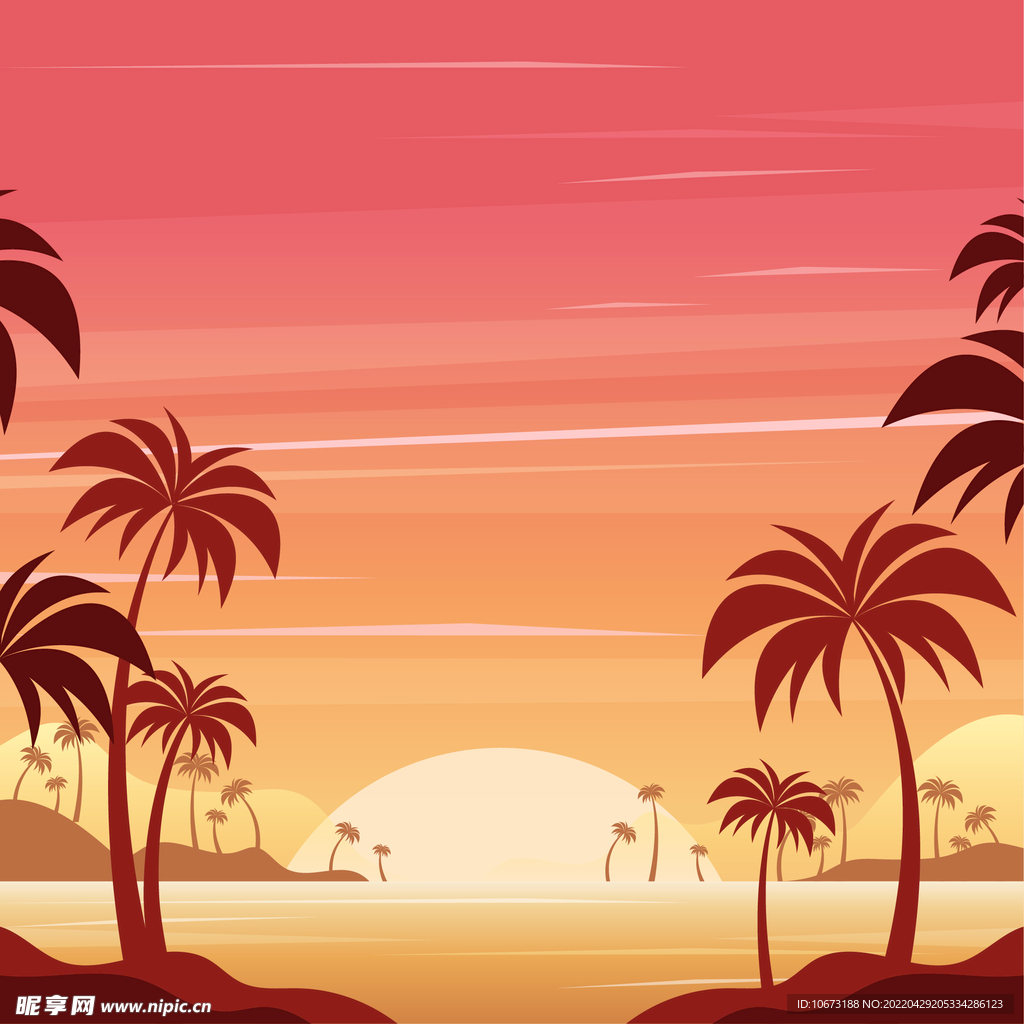 日出日落风景 