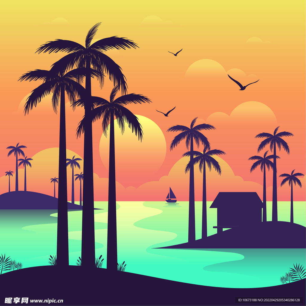 日出日落风景