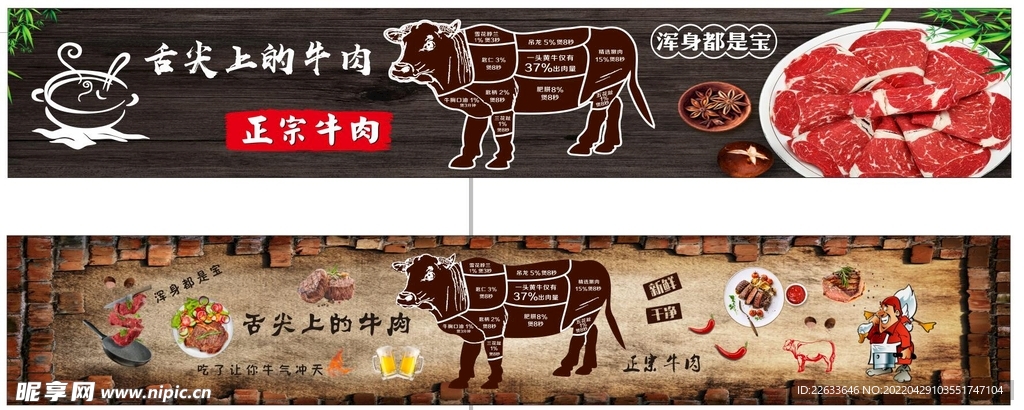 舌尖 牛肉 牛部位 复古