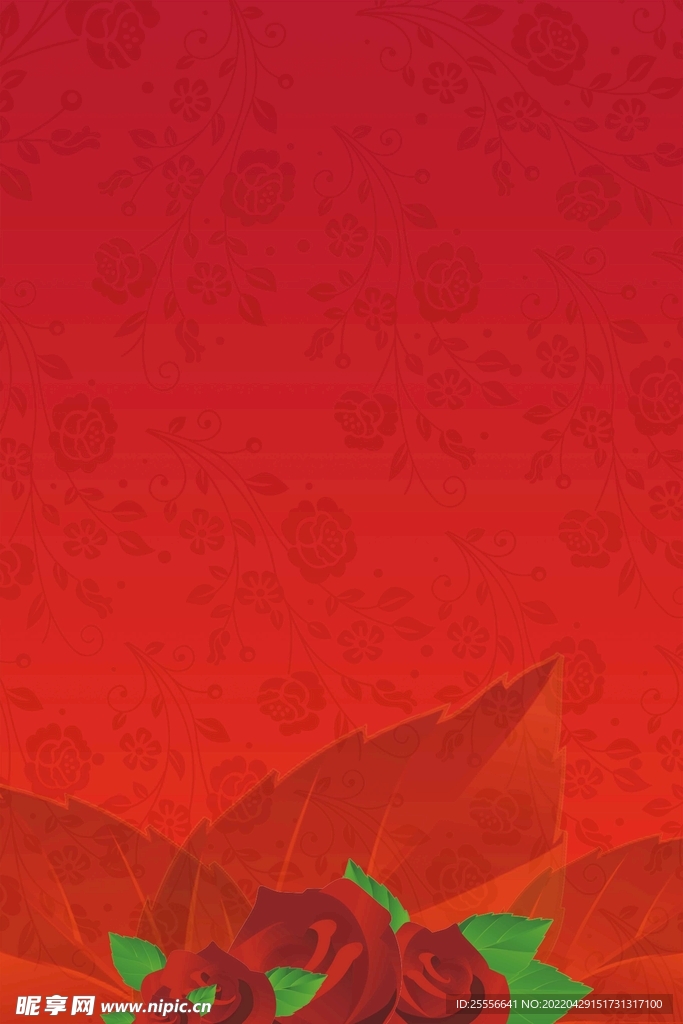 红色背景