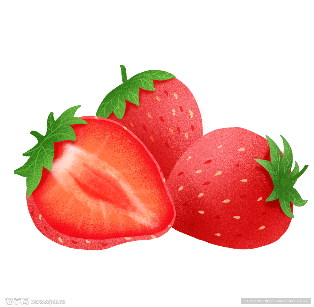 美味水果草莓插画