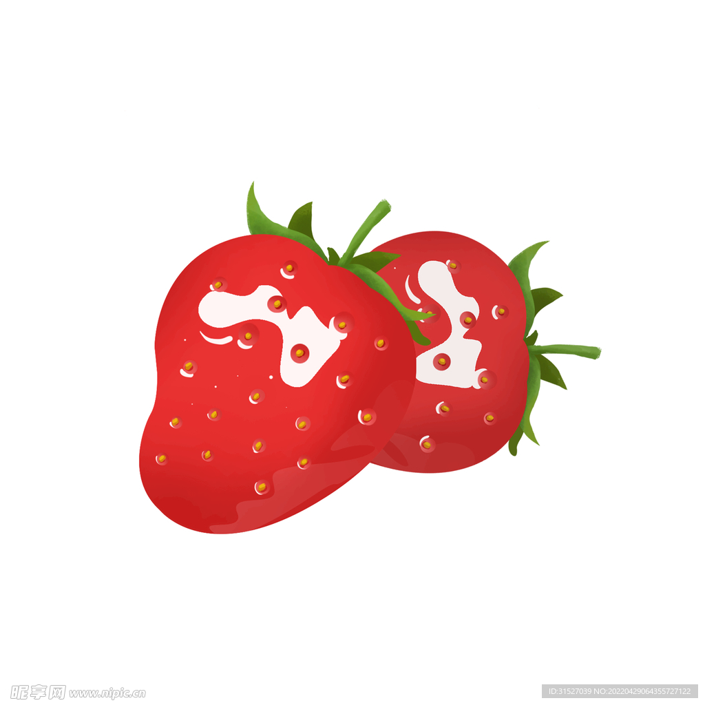 美味水果草莓插画