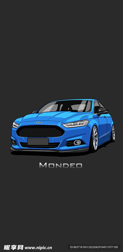 卡通个性背景 汽车 手机壳图