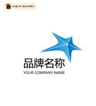 立体五角星logo