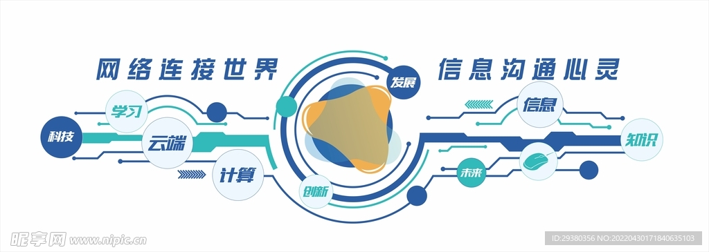 科技计算机文化墙