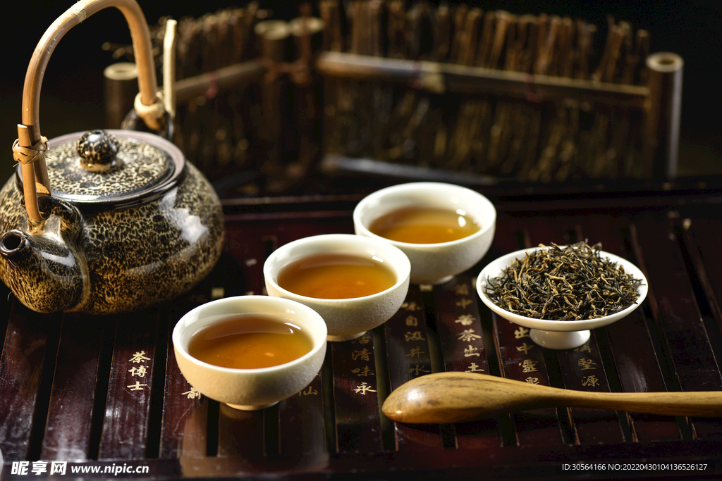 暗调复古茶饮饮品