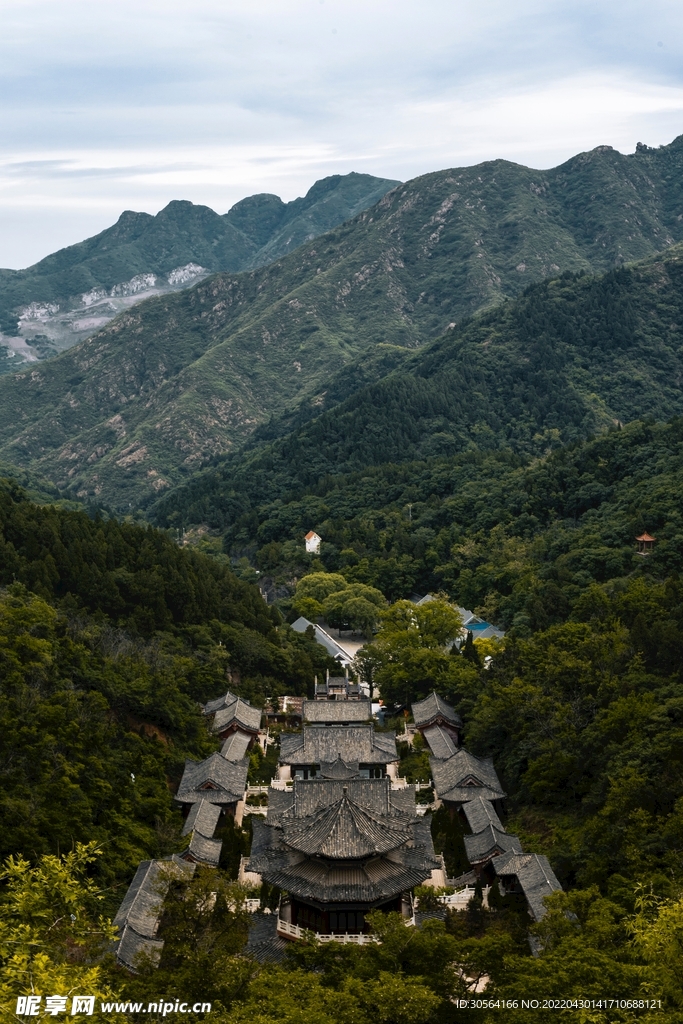 户外复古旅游建筑