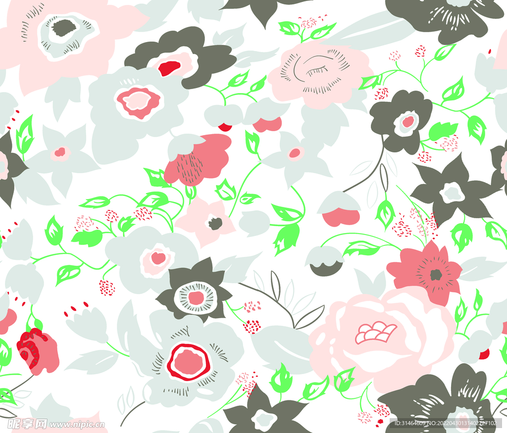 手绘花