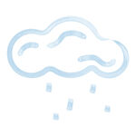 下雨云朵