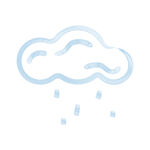 下雨云朵