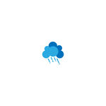 矢量云朵下雨天气图标