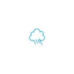 矢量云朵下雨天气预报