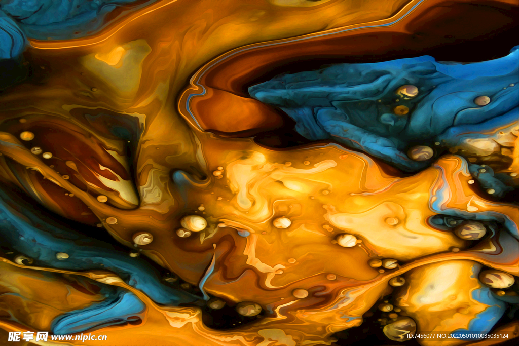 水彩抽象大理石艺术油画图片