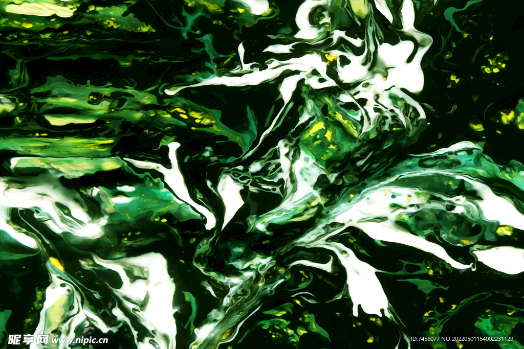 绿色大理石抽象艺术画