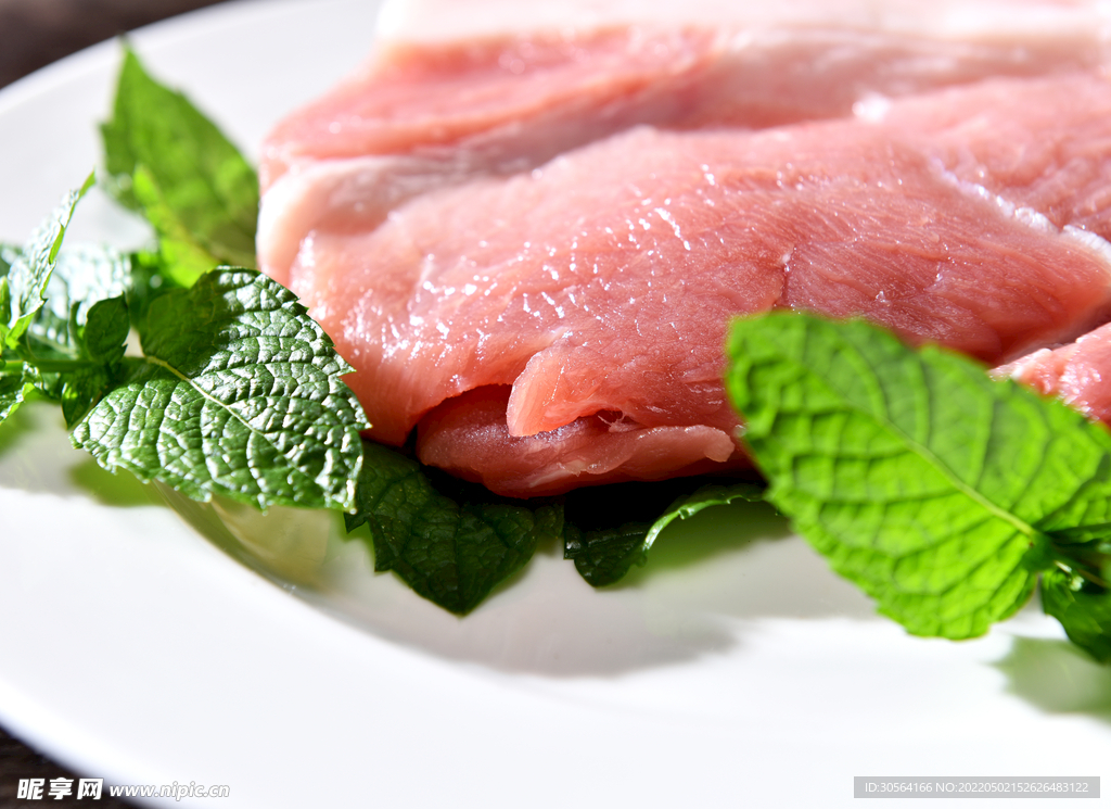 新鲜猪肉美食