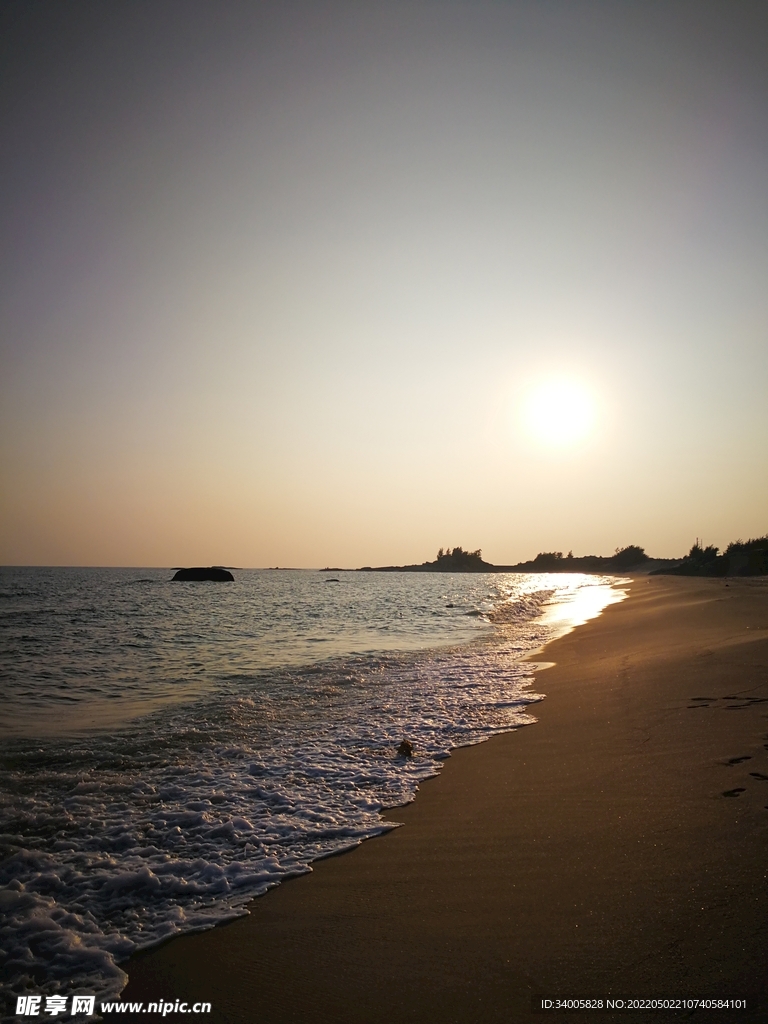 海边落日