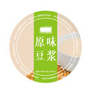 豆浆圆形贴