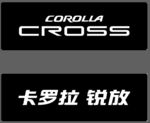 卡罗拉 锐放 车铭牌