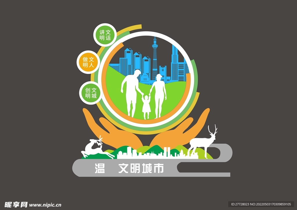 文明城市 户外标识