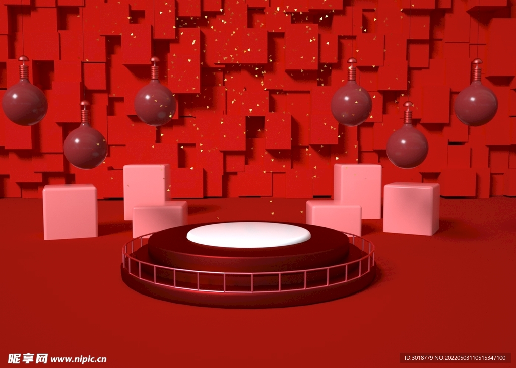 电商C4D场景 