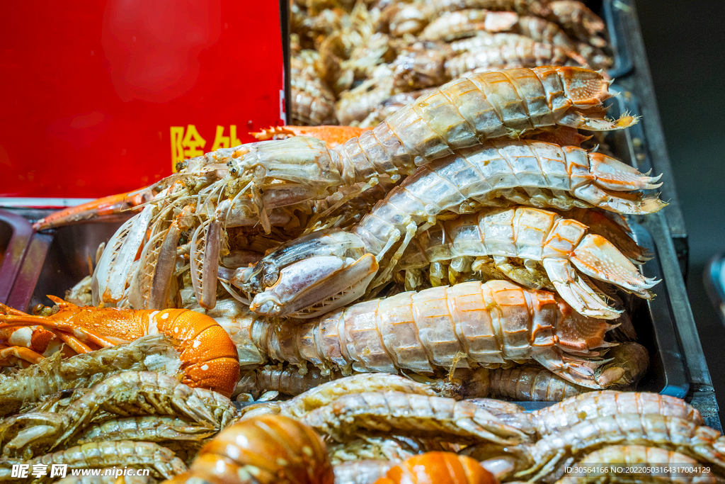 海鲜皮皮虾食材