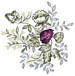 PSD花边框 花朵 设计装饰 