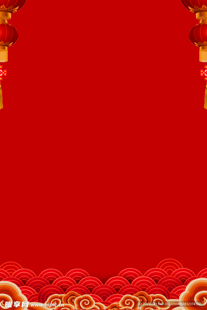 红色背景