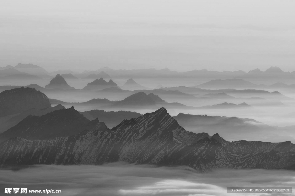 水墨山水画