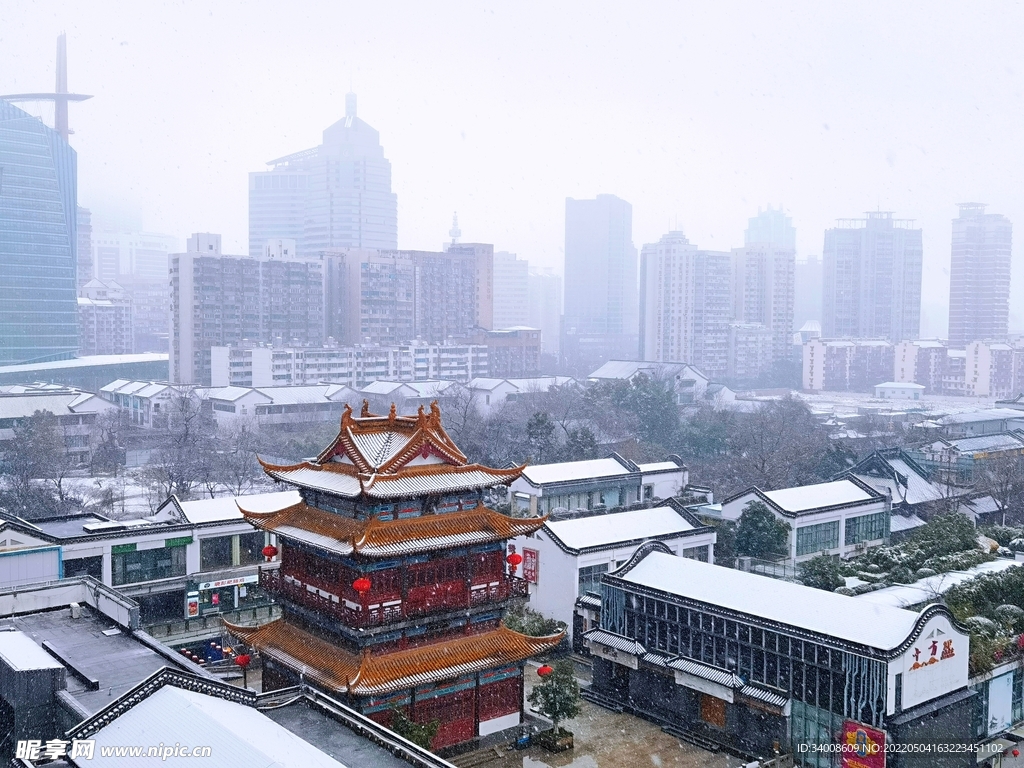 崇安寺雪景