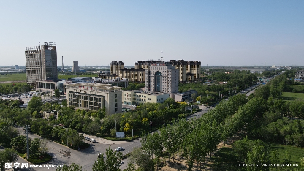 馆陶县陶山新区航拍图